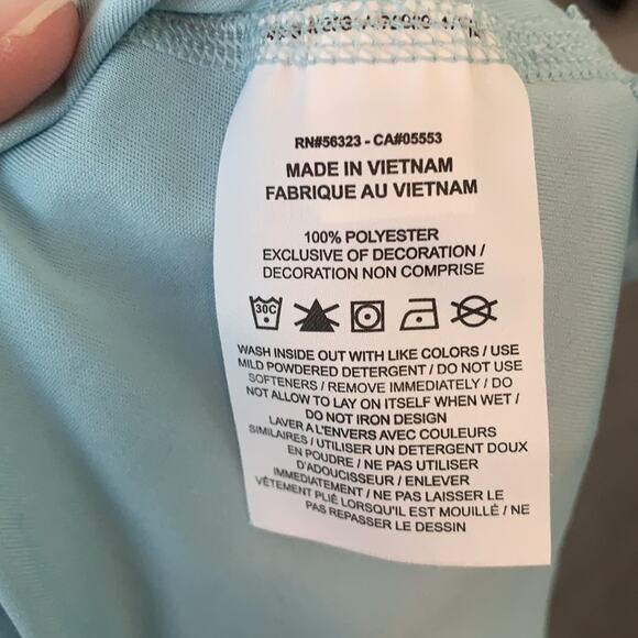 Nike Running Dri Fit Light Blue Sleeveless Crewneck Tank Top Womens XS - Picture 5 of 6